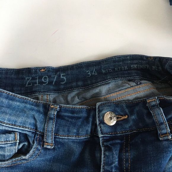 Zara JEANS Z1975 MID RISE SKINNY - Picture 7 of 8